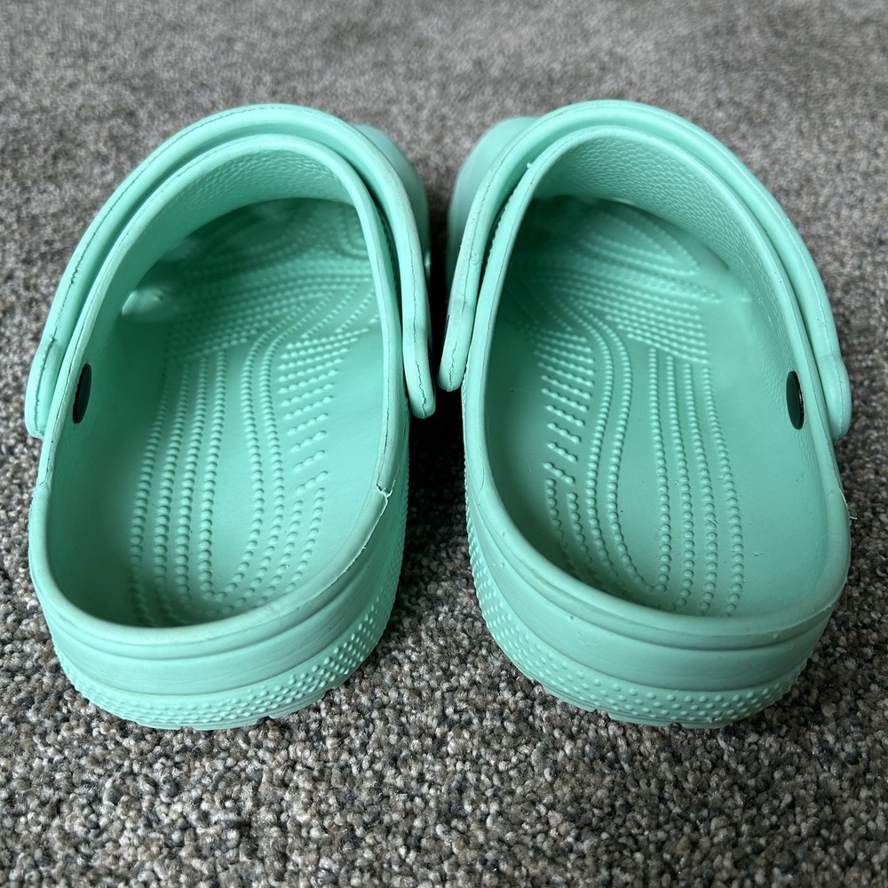 Crocs Adult Classic Clog Slip-On Shoes Size US Women 9/Men 7 Mint Green Aqua $55 - Picture 6 of 9